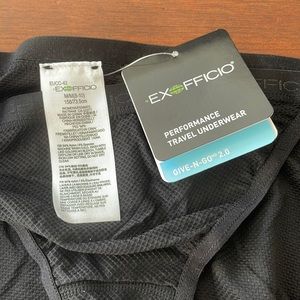 ExOfficio Performance Travel Underwear NWT - Give-N-Go 2.0 Black Size M - 3 Pack